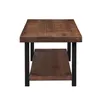 EU estoque u_style móveis idustrial tabela de café maciço madeira + mdf e estrutura de ferro com prateleira aberta a00 A34