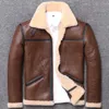 무료 배송, 겨울 양 모피 코트, 클래식 양모 shearling, 따뜻한 가죽 자켓, 망 양피 coat.Plus 크기 재킷. LJ201029.