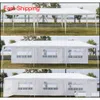 Vinyl tarp 10x30ft 8 side 2 문 야외 캐노피 파티 웨딩 텐트 흰색 3x9m 전망대 파빌리온 Spi Qyleol Bdesports