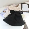 Cappello da pescatore in pelliccia con orecchio carino coreano per donna Inverno pieghevole solido ispessito morbido caldo cappello da pescatore in peluche berretto in pelliccia sintetica femminile