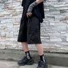 Men Casual Shorts Solid Fake Zipper Design Students All-match Summer New Popular Knee-length Loose Korean Style Simple Harajuku G220223