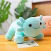 Kids Toy 30cm Plush Toys Cute Hexagon Stuffed Plush Animals Soft Pink Strawberry Lying Salamander Doll Pillow Cushion Gift Open Surprise Wholesale In Stock