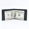 Titular do cart￣o de cr￩dito masculino Genuine Leather Cash Clip de visita Titular M Wallet Birthday Gift2825