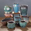 Creative Succent Flowerpot Green Plant Vase Planter Bonsai Pot Macetas Office Desktop Ornament Ceramic Crafts Garden Art Y200723049421