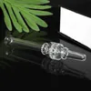 Protable Glass collect straw Kit smoking glass filter tip pipe for Glass water oil rig bong