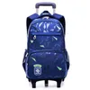 can climb stairs lage waterproof 510year school bag On wheels students knapsack Casual Children travel backpack Y200328
