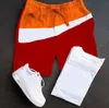 Baumwoll-Herren-Shorts, Hosen, Trainingsanzug, Hose, Logo-Aufdruck, Spleißen, lässige Sporthose, lockere Hose im Street-Freizeit-Modestil, nur Hose und T-Shirt ohne Schuhe