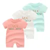 G001 Pasgeboren Baby Jumpsuit Katoen Onesies Infant Cartoon Lange Mouw Jumpsuits Designer Kids Boys Clothes Girls Outfits Merk