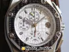 JF V2 Nowy Juan Pablo Montoya 26030 Włókna węglowa Bezel Cal.2840 A2840 Automatyczny chronograph Mens Watch Blue Texture Dial Leather Hello_watch
