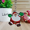 PVC porte-clés en caoutchouc petit cadeau de Noël porte-clés stéréo pendentif goutte colle Noël petit cadeau clé pendentif T3I51440