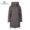 GASMAN Winter Frauen Marke Mantel Jacke Daunen Mittellange Winter Frauen Mit Kapuze Warme Parka Fuchs Pelz Frauen Oberbekleidung Mäntel 18821 201217