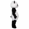 2018 Hoge kwaliteit Hot Wedding Panda Bear Mascot Costume Fancy Dress Adult Size Free Shippng