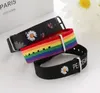 Daisy Strap Armbänder Für Mädchen Jungen Frauen Regenbogen Armband Armband Baumwolle Leinen Einstellbar Paar Schmuck Geschenke GC688