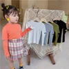 Ins Little babhighersTshirts Pure Cotton Tees Fashion Bountique Bountique Closes Autumn Winter Childres Tops 17 Years Z21116382664