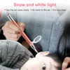 Ear Pick Earwax Light Ear Cleaner Spoon Earpick Baby Ears Cleaning Tool with Magnifier Two Spoons Gift