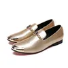 Luxury Men Shoes Casual Leather Loafers Shoes Men Metal Cap Toe Driving Moccasins Flats, US6-12