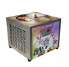 무료 배송 EU US 45cm Ice Pan Countertop Food Processing 장비 롤 아이스크림 기계 자동 제상, Samrt AI Temp.Controller의 PCB 튀김