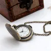 Student gift jongen nieuwe ei-vormige gesneden zakhorloge ketting vintage accessoires groothandel Koreaanse editie trui keten mode horloge