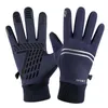 Черный сенсорный экран спортивные перчатки для женщин мужчины зимние велосипедные горнолыжные перчатки телевизирующие водонепроницаемые теплые варежки руки