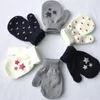 Nieuwe Kinderhandschoenen Winter Childrens Warm Anti-vangst Wanten Baby Offset Leuke Volledige Vingers Handschoenen Voor Jongen Meisje 0-4T Babyhandschoenen DB250