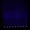 AC100V-240V 260W Etapa negra Iluminaci￳n UV 9-LED controlado remoto/auto/sonido/DMX Purple Light DJ Fiesta de boda