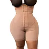 Fajas vêtements de Compression Shapewear Double pression body aplatir l'abdomen réglable fermeture avant crochet-oeil 220307