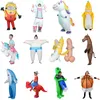 Opgeblazen kledingstuk T Rex Alien Sumo Shark Pikach Minion Opblaasbaar dinosauruskostuum Feestjurk Cosplay Halloween voor volwassen kinderen LJ200930