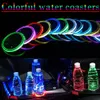 2X Luz de LED para carro Porta-copo Interior automotivo USB Luzes de atmosfera colorida Lâmpada Porta-bebidas Antiderrapante Produtos automotivos294d