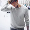 Men's Sweaters 2021 Autumn And Winter Pullover Casual Jumper Solid Color Knitted Top