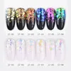 6st / set Aurora Unicorn Nail Art Glitters Blandade Hexagon Nail Pules Sequins Mermaid Nail Flakes Holografiska manikyrekorationer