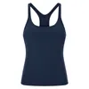 L-129 Sleeveless yoga Vest T-Shirt Solid Colors Women Fashion Outdoor Yoga Tanks Sports Running Gym Tops Clothes