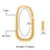 20mm 1636 pouces lourd glacé Zircon Miami lien cubain chaîne collier ras du cou Bling Hip hop or argent rose or bijoux 6291835