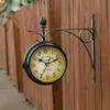Strona główna Living Rom Decor Dwuosobowy Side Vintage Clock Outdoor Garden Outside Art Decoration Salon Dekoracyjny Zegarek 220115