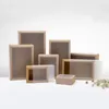 Frosted PVC Cover Kraft Paper Drawer Boxes DIY paper gift Box for Wedding Party Gift Packaging