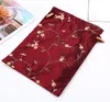 2022 new 30pcs Embroidery Fruit Travel Shoe Storage Pocket Satin Cloth Drawstring Large Gift Pouch Lavender spice Tea Candy Packaging Bag