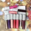 No Brand! Glitter lip gloss diamond Pearl coloful cap shiny glossy Waterproof long Lasting lipgloss accept customized logo!