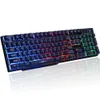 USB Wired Gaming KeyBoards Professional Backlight Keyboard för LOL -spel eller Offcie Rainbow Illuminous Flash Lights Antighosting 2468774