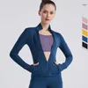 Giacca da yoga Giacche da donna Tasca con cerniera Sport Top Running Fitness Cardigan Abbigliamento da palestra Lady Girl Workout Exercise Shirt Coat