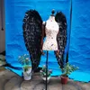 Hoge Kwaliteit Natuurlijke Veer Handwerk Zwarte Devil Angel Wings Volwassenen Creatieve Fotografie Big Shoot Props Bar Decoration