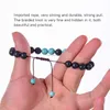 8mm Yoga Lava Kaya Bileklik Strand Strand Strand Strand Düzenli Taş Tiger Göz Turkuaz Esansiyel Yağ Difüzör Bilezikleri Kadın Erkek Moda Takı ve Kumlu Hediye