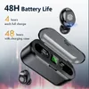 Kablosuz Kulaklık Bluetooth V5.0 F9 TWS Kulaklık HiFi Stereo Kulakiçi LED Ekran Dokunmatik Kontrol 2200 mAh Güç Bankası Kulaklık Mic ile