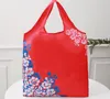 Saco de compras dobrável estilo chinês reutilizável eco-friendly mantimentos sacos duráveis ​​bolsas de armazenamento em casa bolsas de armazenamento bolsa de bolsa RRF12958