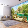Personalizado cualquier tamaño foto papel tapiz 3D jardín lago paisaje Fondo pared Mural sala de estar dormitorio restaurante decoración papel de pared 3 D