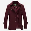 FGKKS MEN Vinter Wool Coat Men's New Fashion Warme Confort