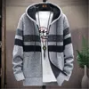 2020 Winter Heren Hoge Kwaliteit Gebreide Thicken Mens Jassen Hood Mannelijke Sweater Casual Houd Warm Mannelijke Vest Sweaters Mannen