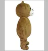 2018 Hoge kwaliteit Teddybeer Mascottekostuum Cartoon Fancy Dress snel Volwassen Size255r