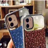 Custodie per telefoni con specchio per trucco con glitter Bling per iPhone 15 14 13 12 11 Pro MAX Mini X XS XR 8 7 Plus Cover per telefono di lusso