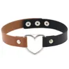 Vrouwen holle hart choker ketting leer chokers dames kettingen kraag nek ringen nachtclub mode sieraden wil en zandig