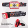 Rechargeable LED Headlamp 5 Lighting Modes Headlight Working Lamp Red light + white light For outdoor activities at night