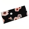 Women Floral Girl Headband Button Elastic Turbans Sport Yoga Turban Wide Girls Hairband Fitness Headwear Hair Accessories 9 Designs